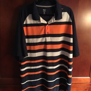 Men’s Big and Tall Reebok Stripe Golf Shirt 3xlt